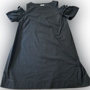 J. Jill A-line Cold Shoulder Black‎ Dress Medium
